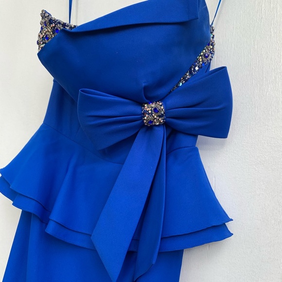 Evening gown royal blue dress - Picture 6 of 7